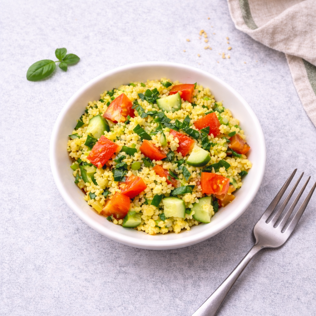 Овощной салат с киноа
